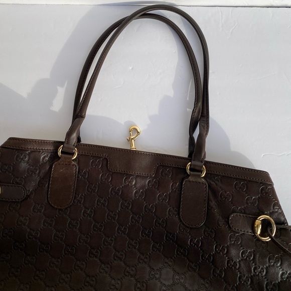*SOLD* Gucci Guccissima Leather Tote Handbag - Picture 12 of 13